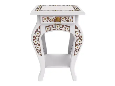Side bed Table Low-poly 3D model