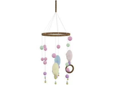 Rotating Ornament Low-poly 3D model