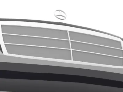 Mercedes C Series Low-poly 3D model