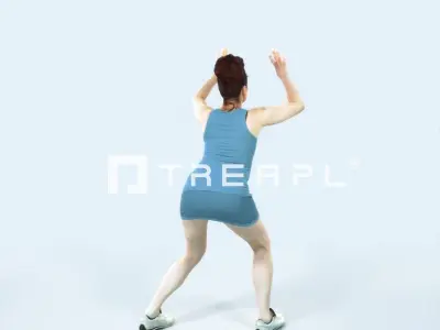 Yearn 11F Volleyball Overhead Sports Woman Low-poly 3D model