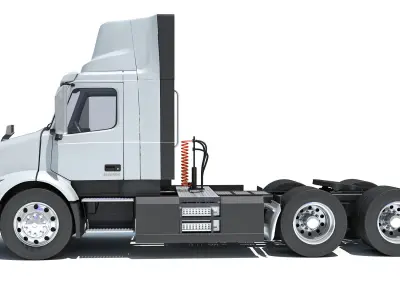 2025 Electric Semi Truck 3D model