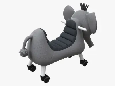 Elephant baby ride-on 3D model