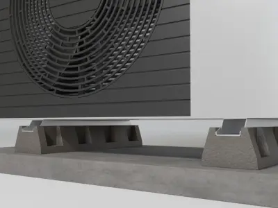 Heat pump 3D model