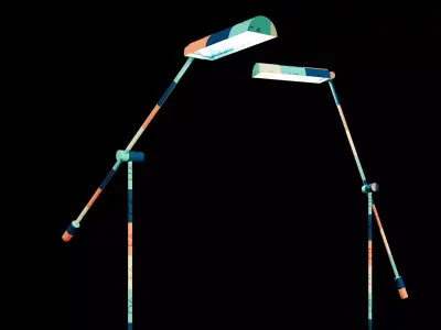 Modern floor lamp 3 3D model