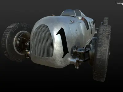 Auto Union Tye D 1936 3D model