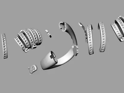 Luxury Ring Gold 3D print model purchase