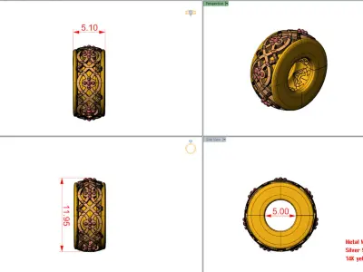 Bali Bead charm 3D print model