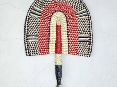 African Handwoven Fan 33 3D model