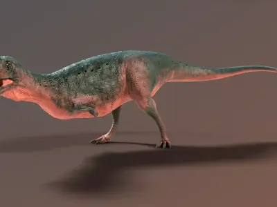 Majungasaurus dinosaur Low-poly 3D model
