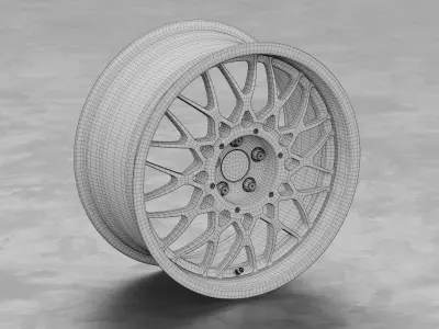 BBS DTM E30 Wheel 3D Model 3D model