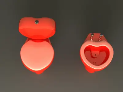 Toilet floor-standing  3D model