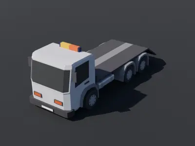 10 Low poly City Vehicles Low-poly 3D model