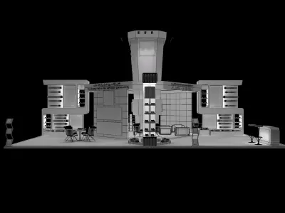 Booth Exhibition Stand a388a 3D model