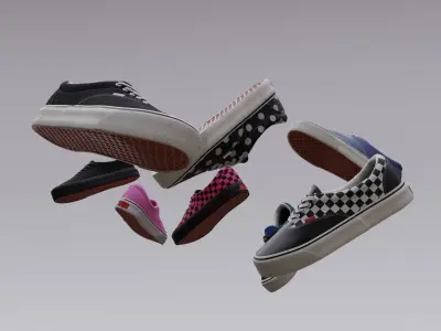Vans Skater boot Low-poly 3D model