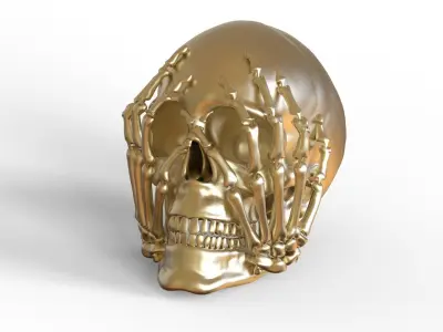 Scary Skull 3D print model