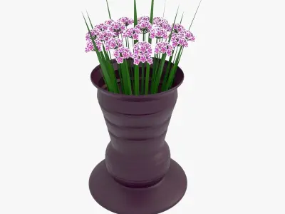  Decor bouquet of flowers in a vase 3 3D model