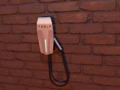 Tesla charger 3D model