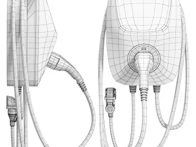Charging station for electric vehicles Tera EV Smart 3D model