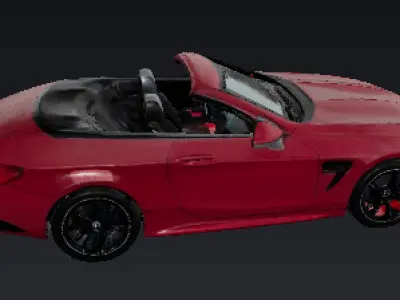 Inspired from Mercedes-Benz SL 63 AMG 2022 Low-poly 3D model