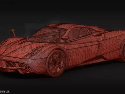 Transformers AOE Pagani Huayra Stinger 3D model