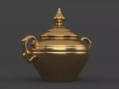 Golden Vase Free 3D model purchase