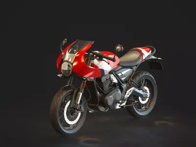 Base model Triumph Thruxton 400 2025 3D model