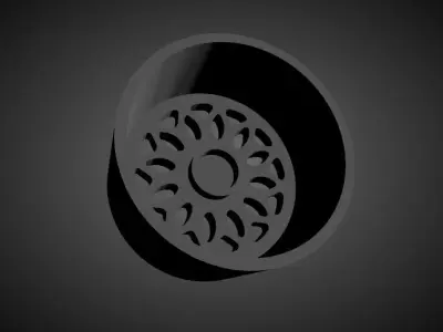 Forgiato Grano scalable and Printable rim 3D print model