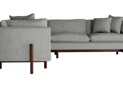 Suzan L- shaped Sofa 3D model