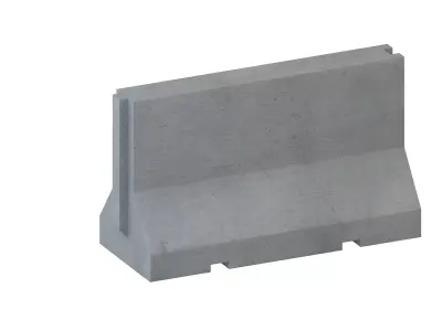 Concrete Barrier 3D model