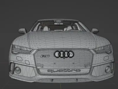 Audi RS7 Sportback 2017 Street Car  3D model