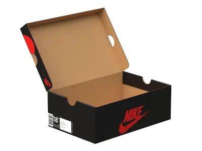 Nike Shoe Box PBR 06 Low-poly 3D model