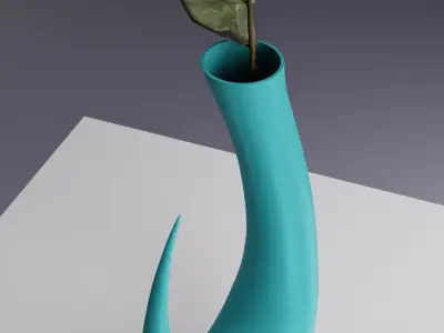 Modern Wave Vase 3D print model