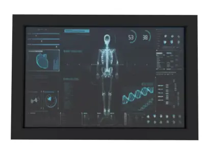 Sci-fi screen Free low-poly 3D model