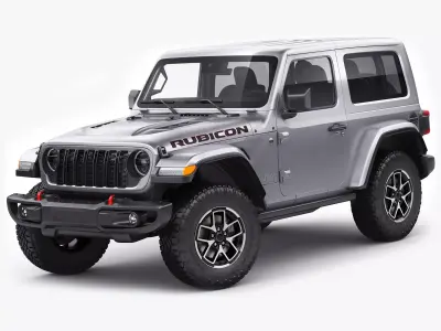 Jeep Wrangler 2 door 2024 3D model