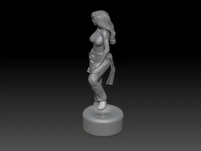 Formula one RACE GIRL PITSTOP MONZA 4 3D print model