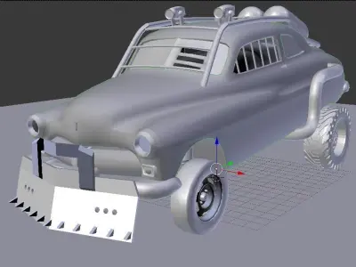 COUPE VEHICLE Low-poly 3D model