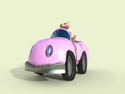 Pink Panther Free 3D model
