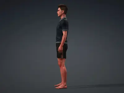 Realistic Human Male 3D Model 3D model