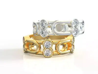 Fashion Ring 3D Model 3D print 3D print model