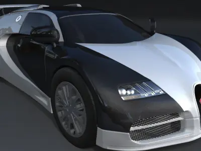 Bugatti Veyron 3D model Polygon mesh