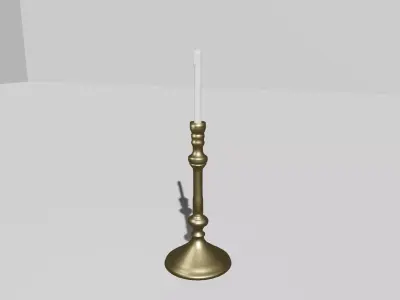 Candle Stick Free low-poly 3D model