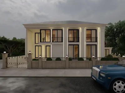 Luxury Classic Villa  High Quality 3D Model 3D model