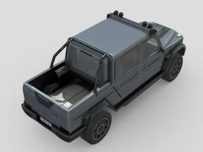 Brabus 800 XLP Low-poly 3D model