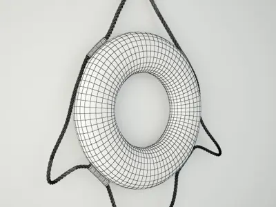 Nautical Life Ring Decor Ohio Wholesale Inc 3D model