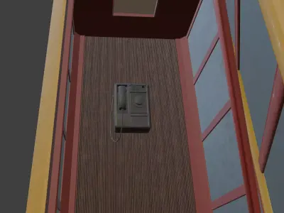 Pripyat phonebox before  1986 3D model