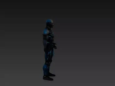 Futuristic Robotic Humanoid  Ultra Realistic 3D Model Low-poly 3D model