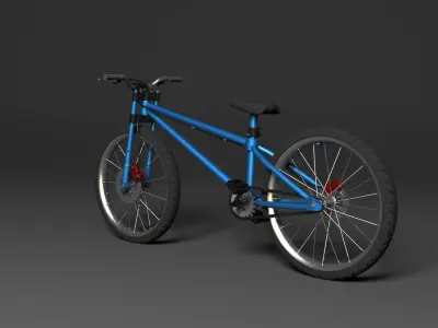 BMX Bike Low-poly 3D model