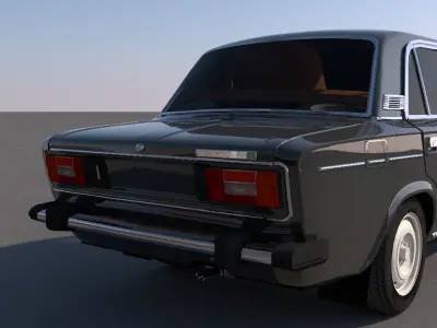 VAZ 2106 Low-poly 3D model