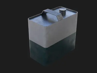 Can of gasoline 3D Model Low-poly 3D model