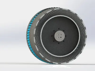 project hankook hyblade test 1 no blades 3D model